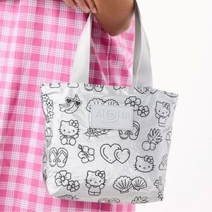 ALOHA Collection Hello Kitty Silver Mini Tripper Tote Bag